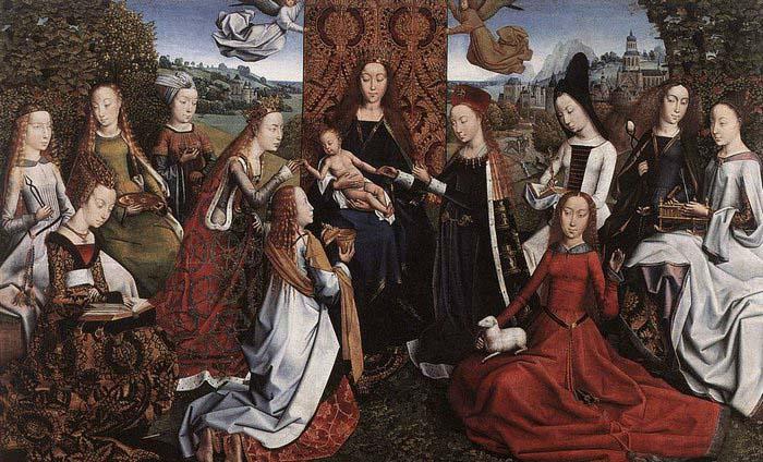 Master of the Saint Lucy Legend Virgin Surrounded by Female Saints oil painting picture
